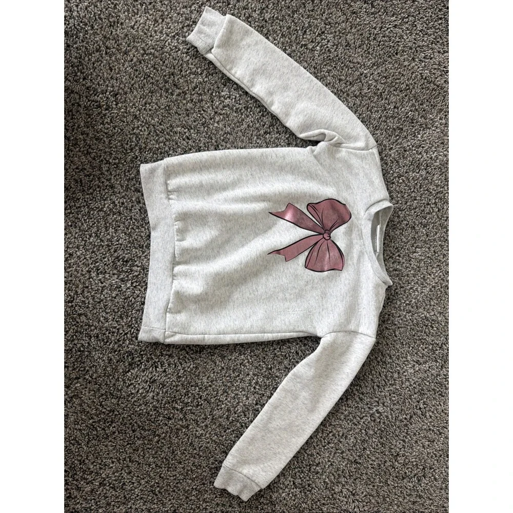 The Children's Place 5T Girls Two Piece Sweatsuit Bows Coquette